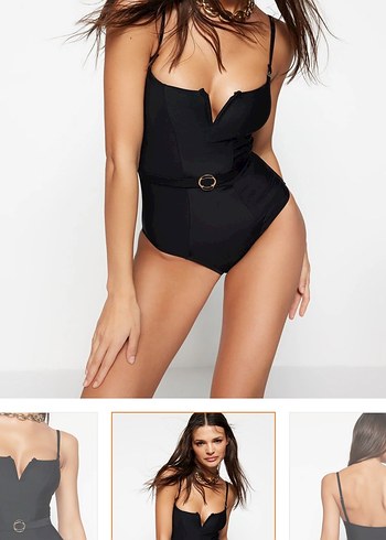 Siyah Kemerli Strappy Mayo - Görsel 3