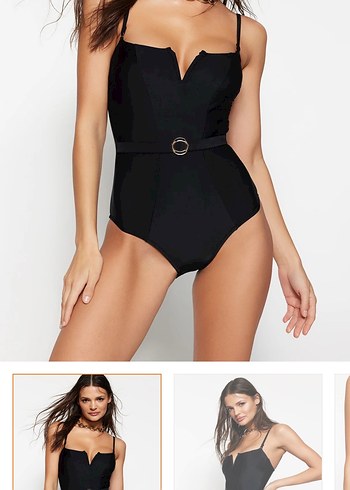 Siyah Kemerli Strappy Mayo - Görsel 2