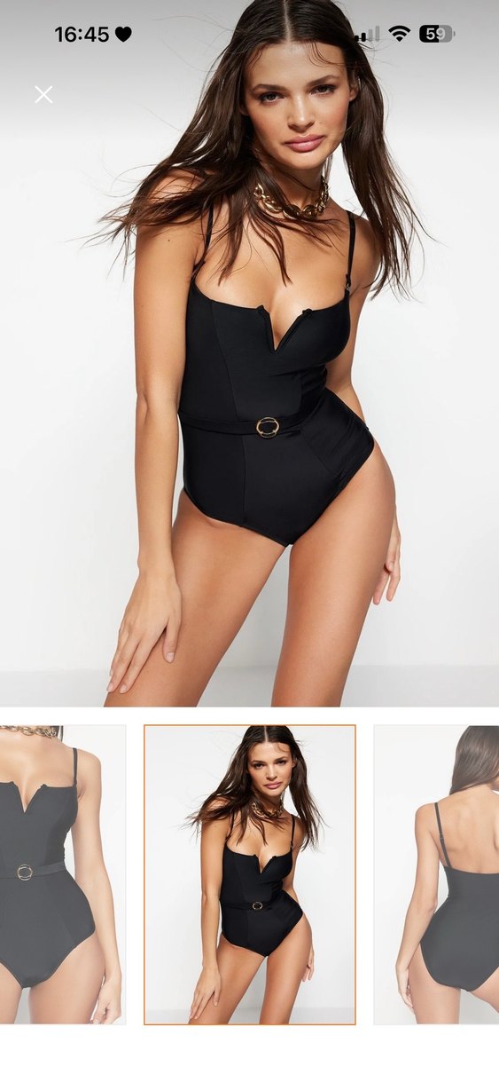 Siyah Kemerli Strappy Mayo - Görsel 3