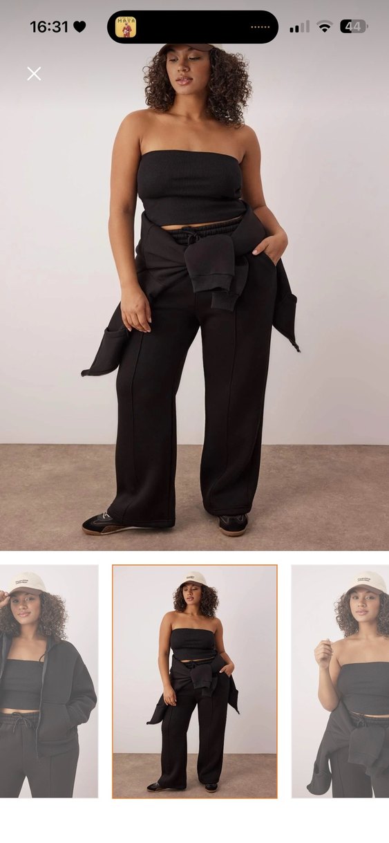 Kadın Siyah üçlü polarlı eşofman takımı - Görsel 3