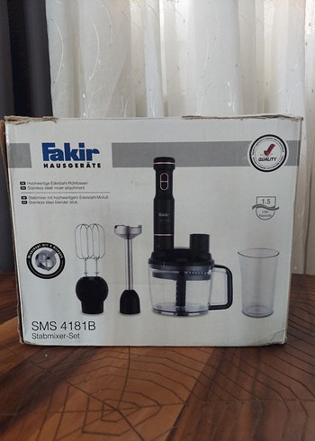 Fakir SMS 4181B Siyah Blender Seti