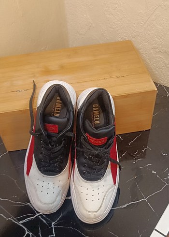 Kadın Siyah Beyaz Spor Ayakkabı - Görsel 2