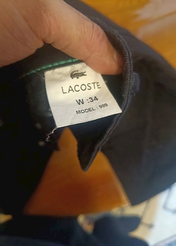 Lacoste Siyah Düğmeli Erkek Kot Pantolon - Görsel 3