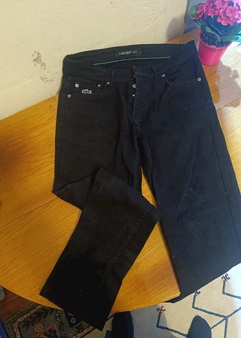 Lacoste Siyah Düğmeli Erkek Kot Pantolon - Görsel 2