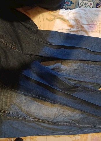 Erkek Kemerli Lacivert Denim Midi Pantolon - Görsel 6