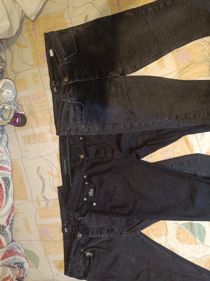 Düğmeli Siyah Erkek Slim Fit Jean - Görsel 3