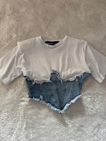 SAGAZA DENIM KORSE TSORT
