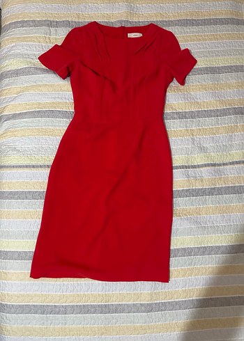 ROMAN MARKA KIRMIZI ELBİSE 36 BEDEN - Görsel 2