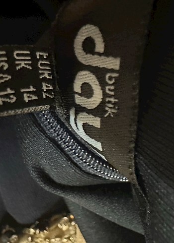 LACİVERT TAŞLI ABİYE DİZ BOYU DAYI BUTİK - Görsel 4