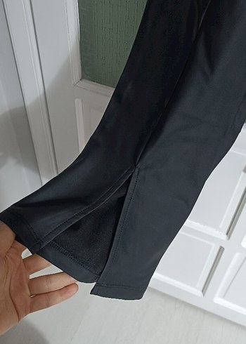 Siyah Kemerli Kadın Kumaş Pantolon - Görsel 2