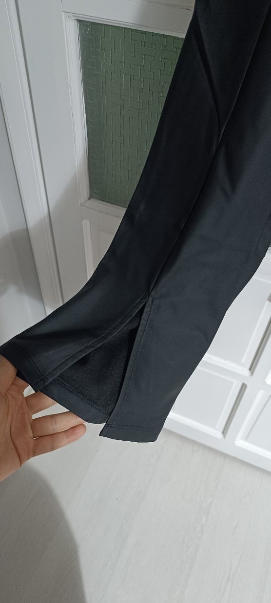 Siyah Kemerli Kadın Kumaş Pantolon - Görsel 2