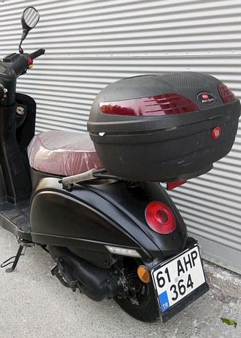 Siyah Deri Kayışlı Motosiklet - Görsel 4