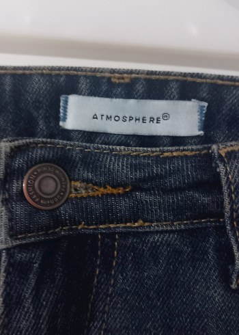Atmosphere Lacivert Bol Kesim Kadın Kot Pantolon
