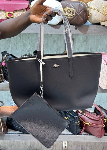  Beden siyah Renk Lacoste - Anna Shoulder Bag