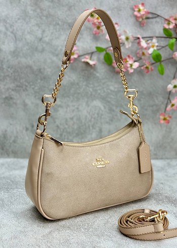 Coach - Teri Shoulder Bag In Signature Suede - Görsel 4
