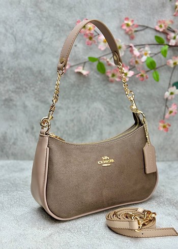 Coach - Teri Shoulder Bag In Signature Suede - Görsel 3