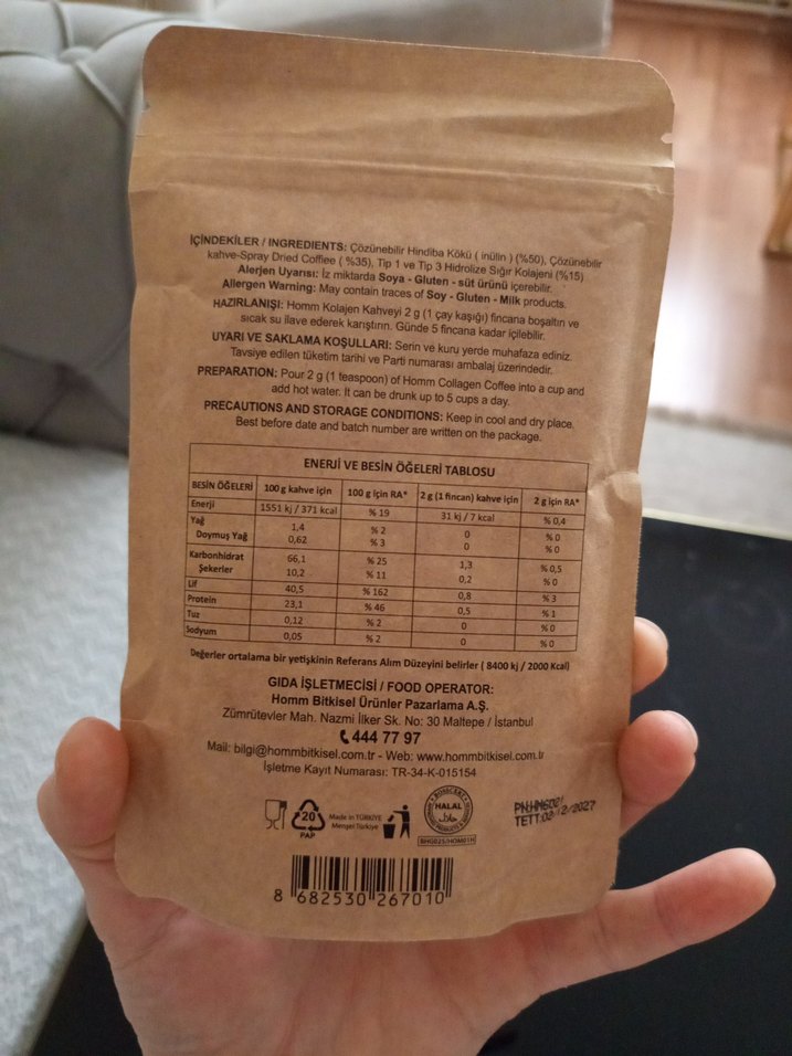 Kolajenli Hindiba Kahve Tozu 100g - Görsel 3