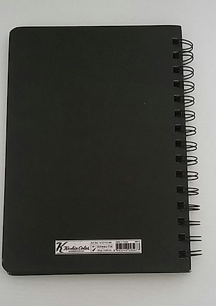 diğer Beden Siyah Yapraklı Defter ????