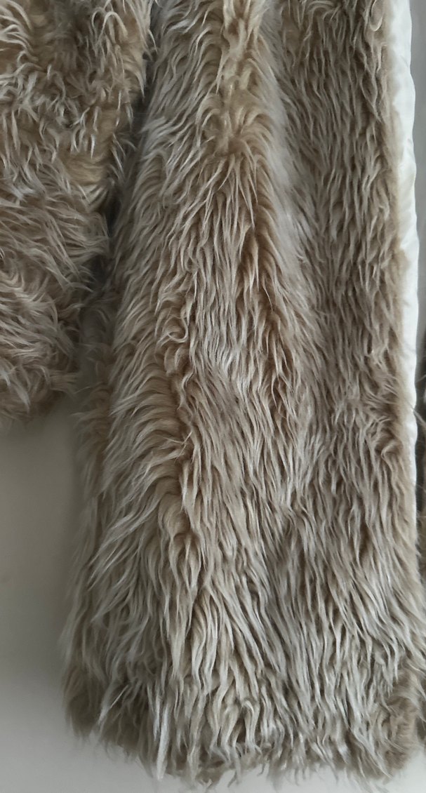 Bej Kadın Midi Kürk Detaylı Mont - Görsel 2