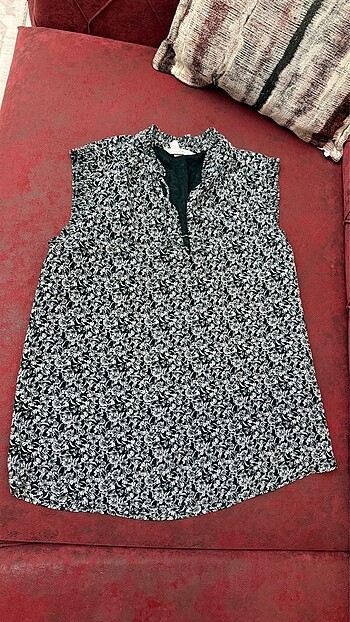 H&M Bayan desenli şifon bluz