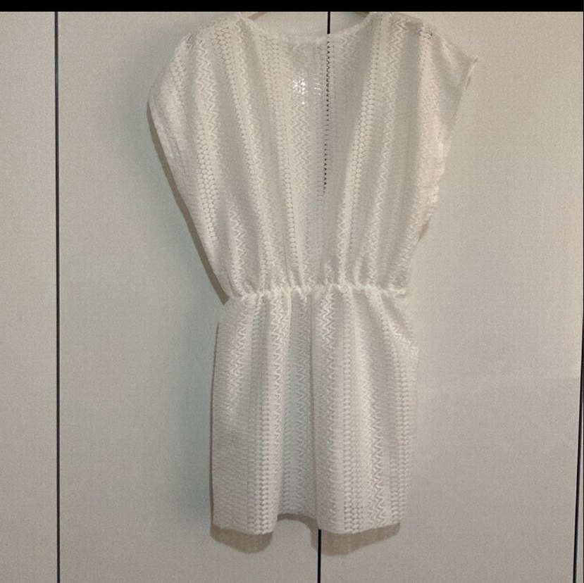 Beyaz Plaj Elbise - Görsel 3