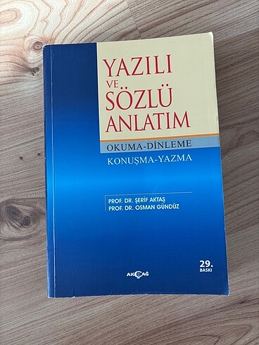 Yazılı ve sözlü anlatım kitap