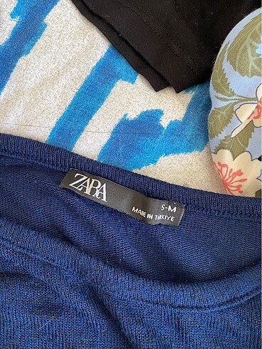 m Beden zara lacivert bluz