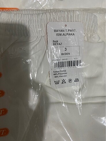 m Beden beyaz Renk iş önlüğü