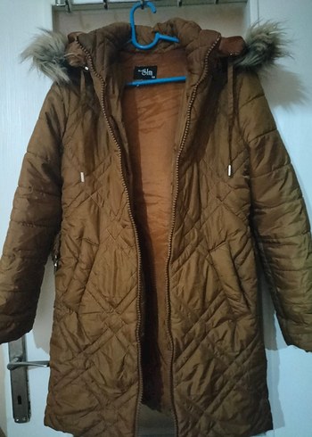 Siyah Midi Kadın Kaban - Görsel 2