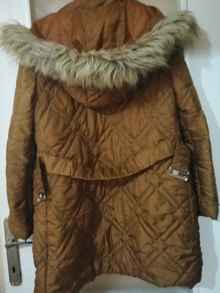 Siyah Midi Kadın Kaban - Görsel 4