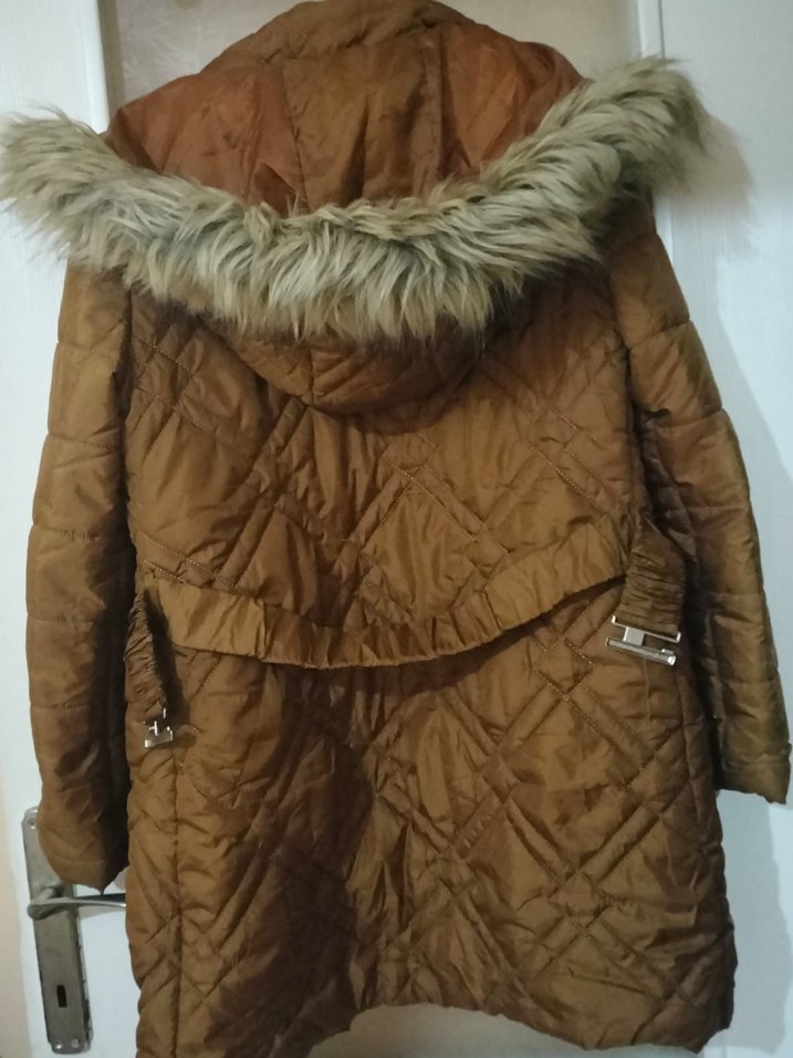 Siyah Midi Kadın Kaban - Görsel 3