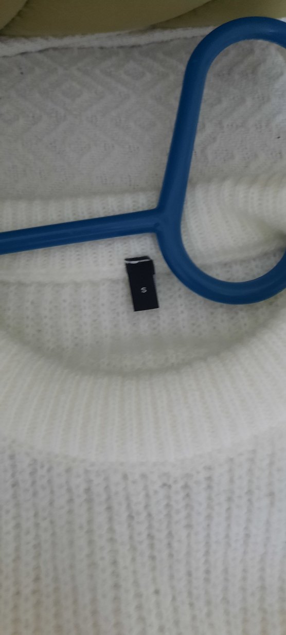 Beyaz Örgü Kadın Kazak - Görsel 2