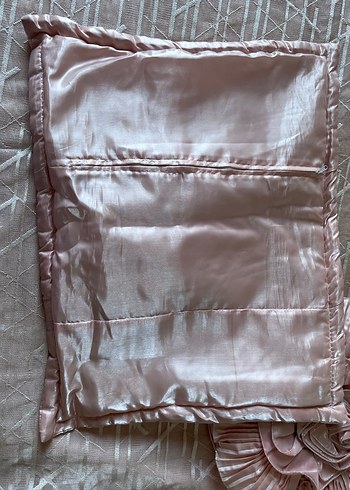 Pembe Nakışlı Yatak Örtüsü Seti - Görsel 5