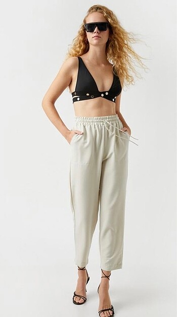 KETEN GÖRÜNÜMLÜ PANTOLON - Görsel 2