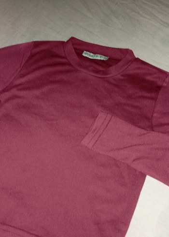 Oysho Bordo Kız Sweatshirt Uzun Kollu Basic