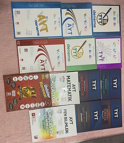 YKS TYT AYT TEST DERS DENEME KİTAPLARI