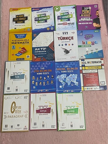 YKS TYT AYT TEST DERS KİTAPLARI