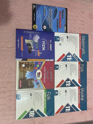 YKS TYT AYT 10. 11. SINIF TEST DERS KİTAPLARI