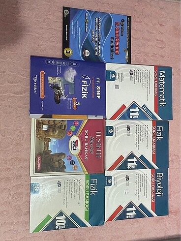 YKS TYT AYT 10. 11. SINIF TEST DERS KİTAPLARI