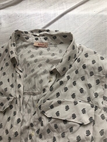 beyaz detayli gömlek - Görsel 3