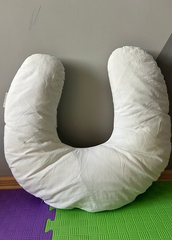 Gri Yıldız Desenli Emzirme ve Hamilelik Yastığı - Görsel 2