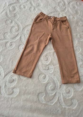 Bej Keten Erkek Bebek Kısa Kollu Takım - Görsel 5