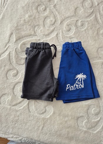 Erkek Çocuk Mavi ve Gri Baskılı Şort - Görsel 3