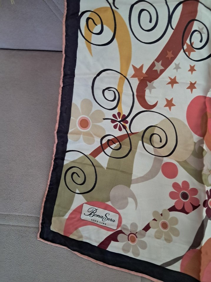 Gri Çok Renkli Bohem Kadın eşarp - Görsel 3