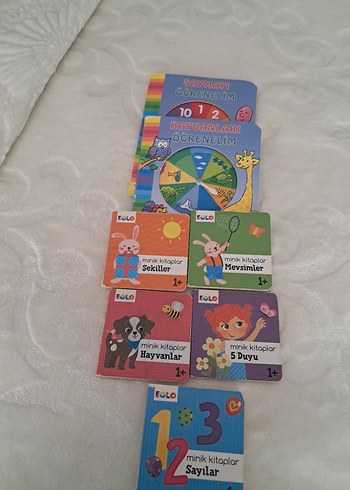 Minik Kitaplar Seti - Sayılar, Hayvanlar, Şekiller ve Daha Fazl