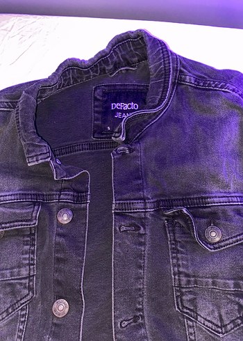 Defacto Siyah Denim Ceket