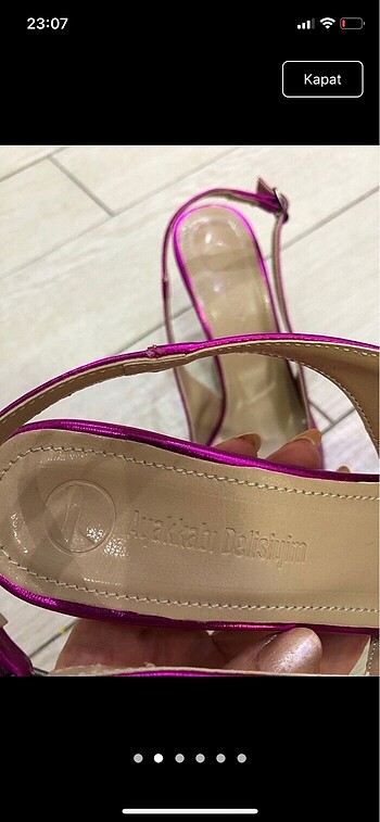 36 Beden METALİK PEMBE STİLETTO