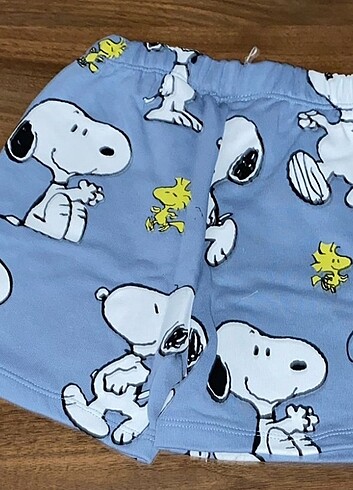 24-36 Ay Beden Erkek bebek Snoopy baskı şort