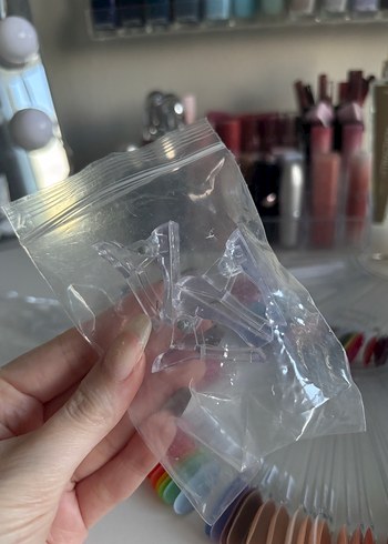 Tırnak renk kartelası/çubuğu ve jel tips mandalı - Görsel 2