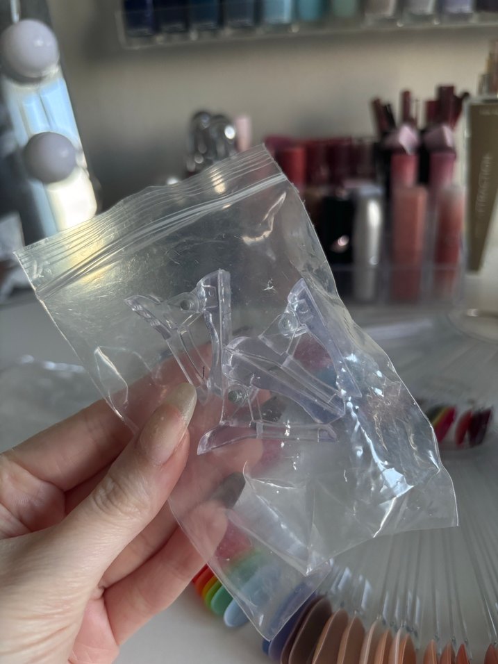 Tırnak renk kartelası/çubuğu ve jel tips mandalı - Görsel 2